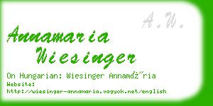 annamaria wiesinger business card